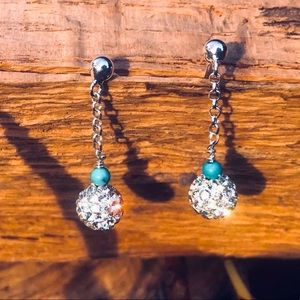 Sterling silver pendant and earrings